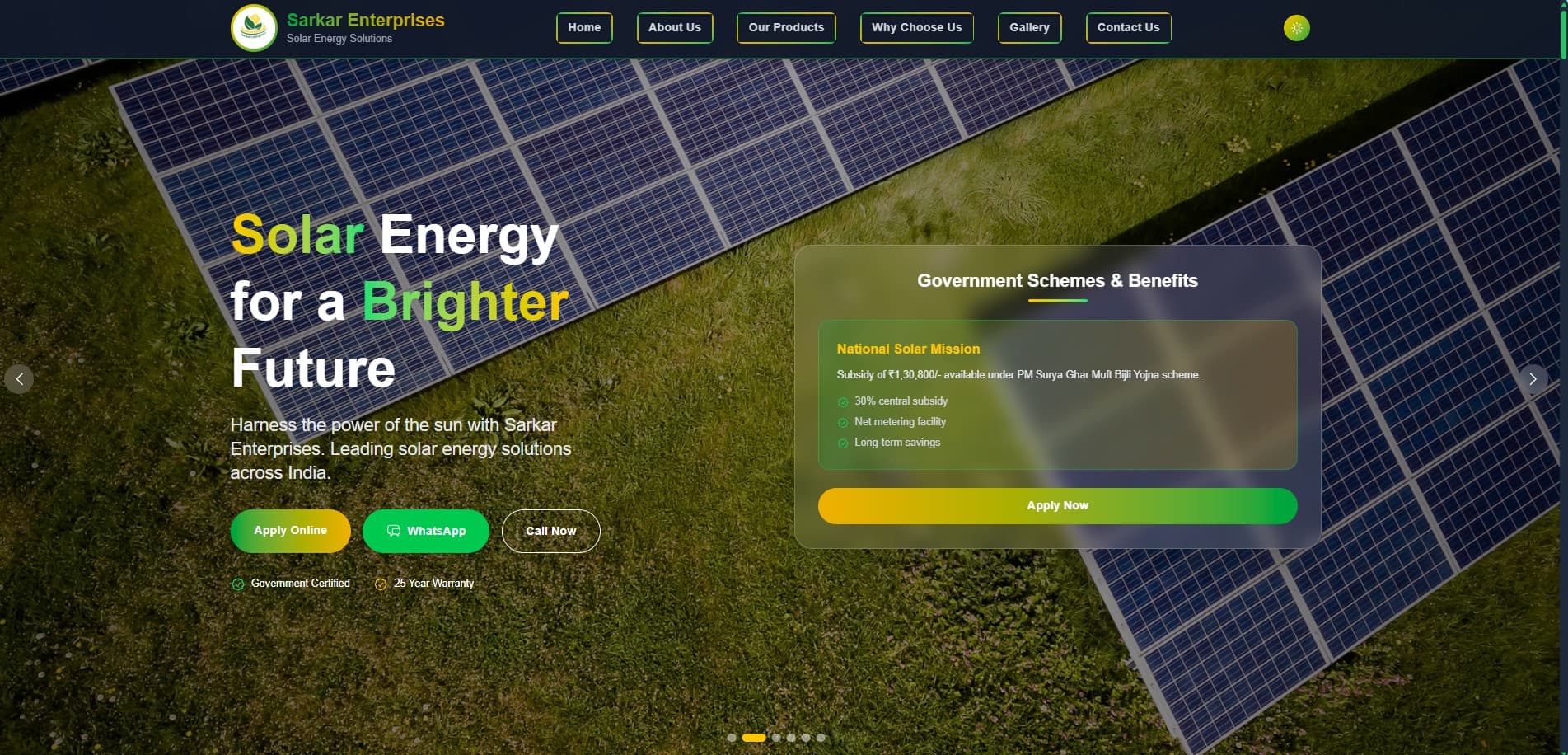 Sarkar Enterprises - Solar Energy Solutions